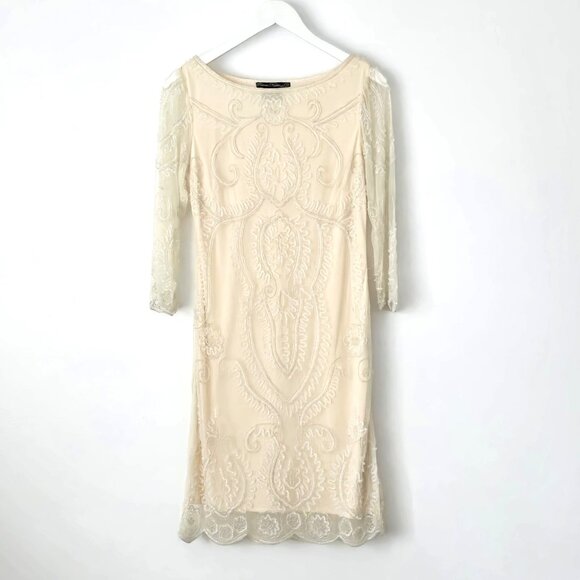 Pisarro Nights Beaded Cocktail/ Wedding/Holiday  Dress Size 6 - Picture 2 of 15